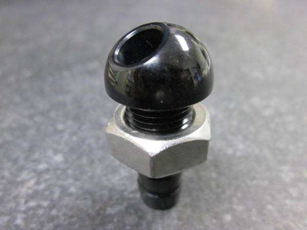 Water Bypass 8mm Outlet 45 Degree (Black)