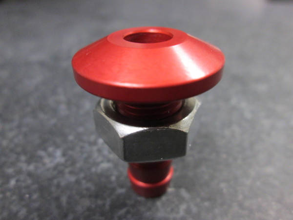 Water Bypass Fitting Straight (Red)